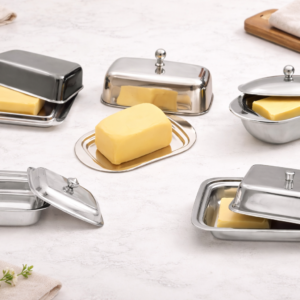 Butter dish.