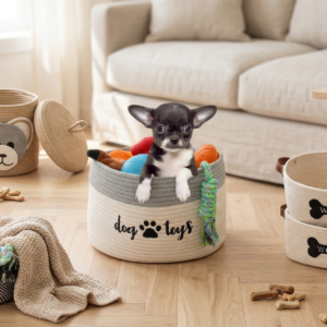 Pet rope basket.